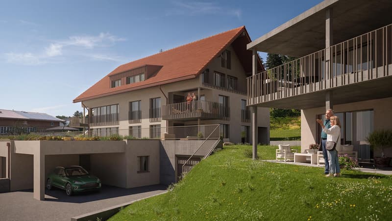 Appartement neuf de 2,5 pièces avec vue loin à Lüterswil (Bucheggberg) (3)