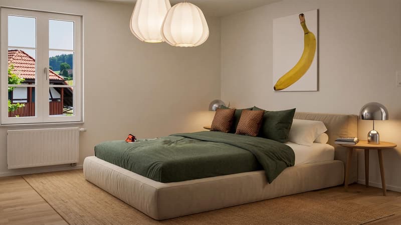 Appartement de rénovation 2,5 pièces avec intimité à Lüterswil (Bucheggberg) (3)