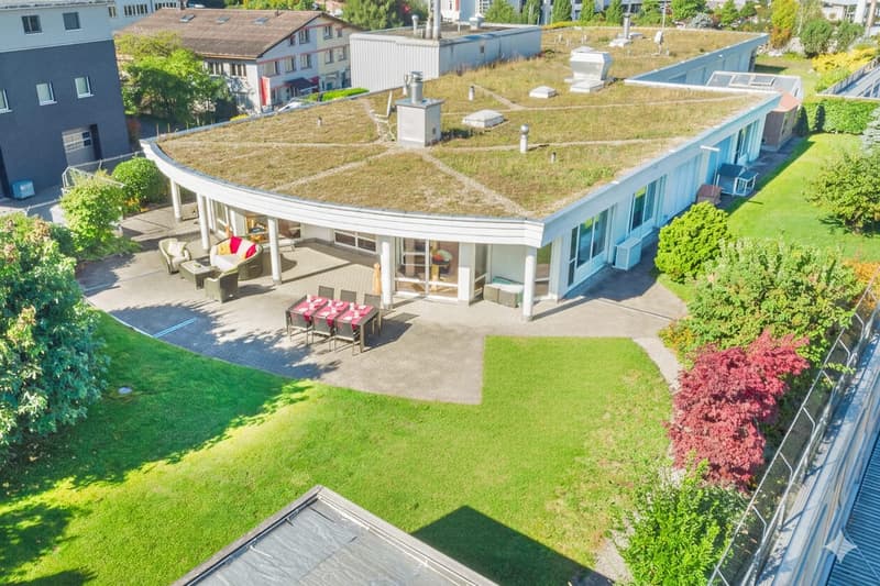 5.5 Zimmer Attikawohnung mit 550 m² Gartenterrasse, ein Traum.... (10)