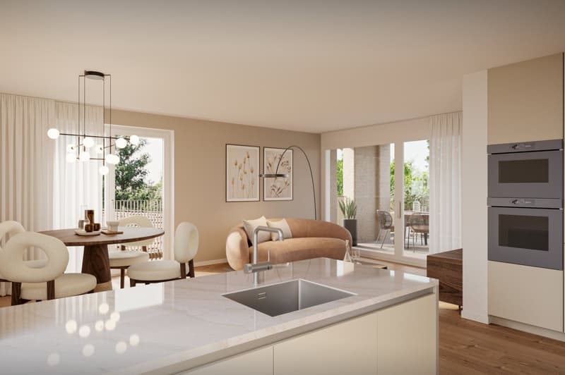 Neubau 3.5-Zimmer-Wohnung mit Loggia in Zürich Altstetten (2)