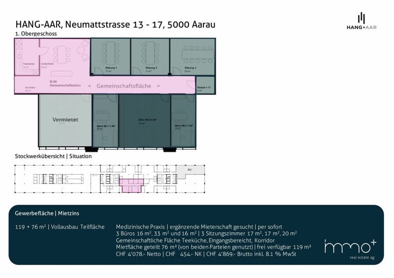 Grundrisse + Mietzinse