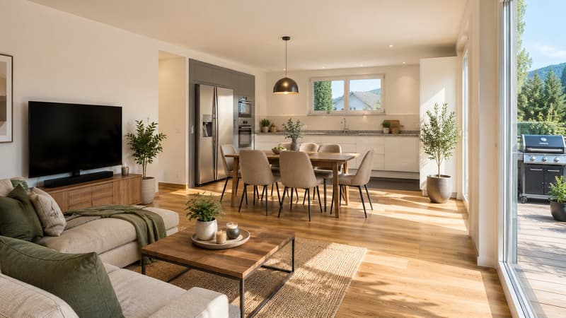 Neuwertige 3.5‑Zimmer-Erdgeschosswohnung mit Minergie und Terrasse in Ettingen (1)