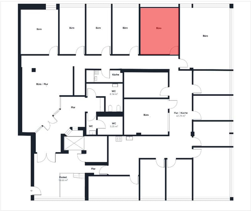 Einzel/ Doppelbüro in Baar zu vermieten (2)