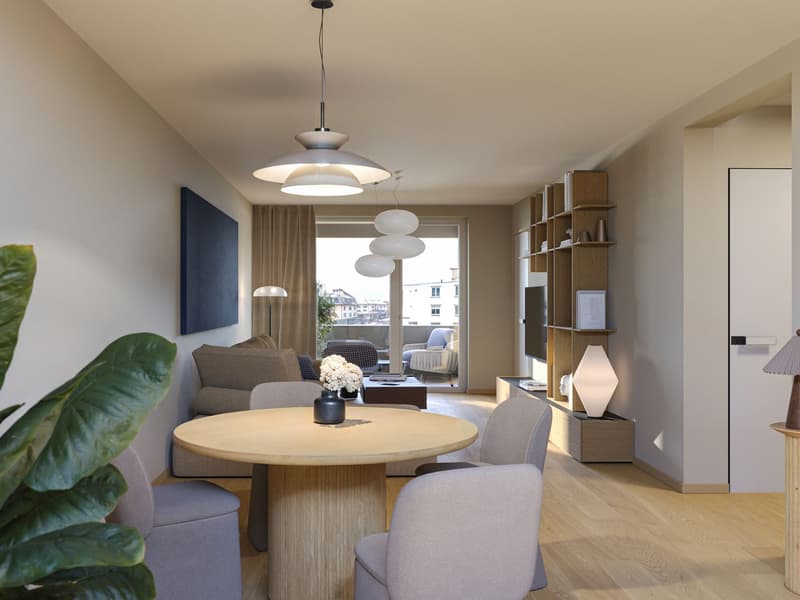 NUR NOCH EINE 3.5 Zimmerwohnung im 4.OG: Edle und helle Wohnung mit ZWEI Balkonen (16)