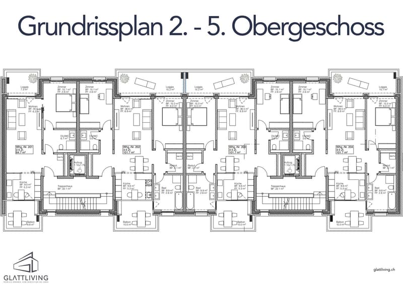 Nur noch eine 2.5 Zimmerwohnung im 6.OG: Lichtdurchflutete Wohnung mit zwei Balkonen (13)