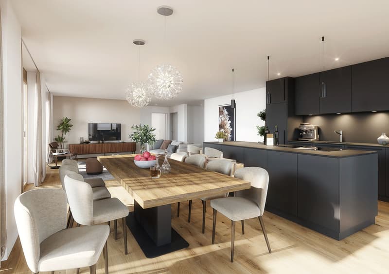 LETZTE 3.5 Zimmer Maisonettewohnung, 15 m von der Piste und den Bergbahnen! (4)