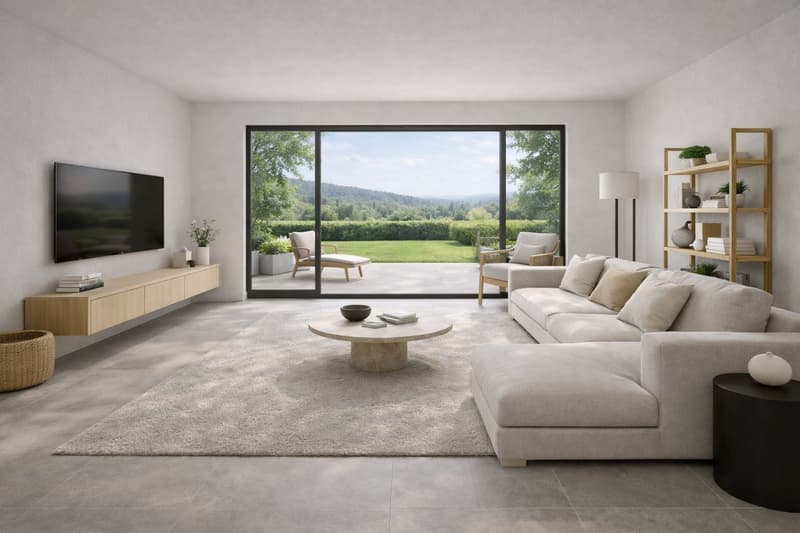 Magnifique 3,5 pièces sur plan - plain-pied, vue nature et cours d'eau - Corban (2)