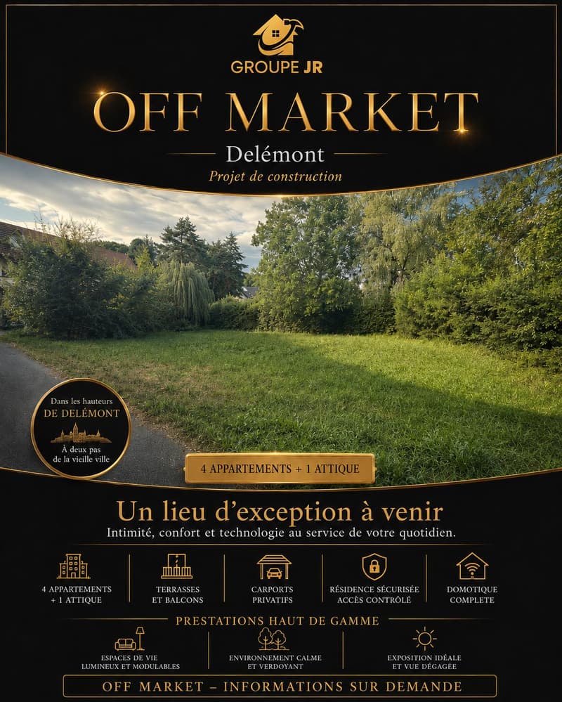 Avant-première exclusive – Projet résidentiel Off Market à Delémont (1)