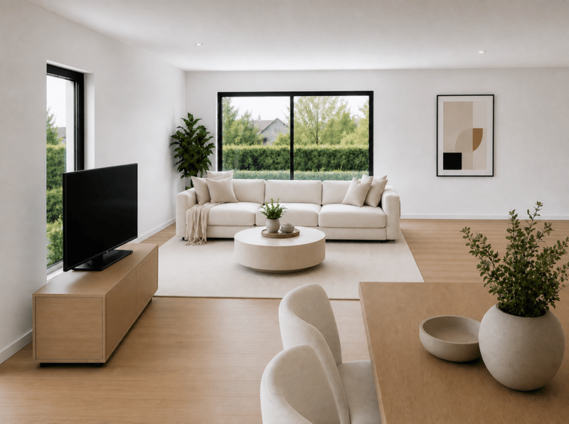Wohnzimmer - Haus A