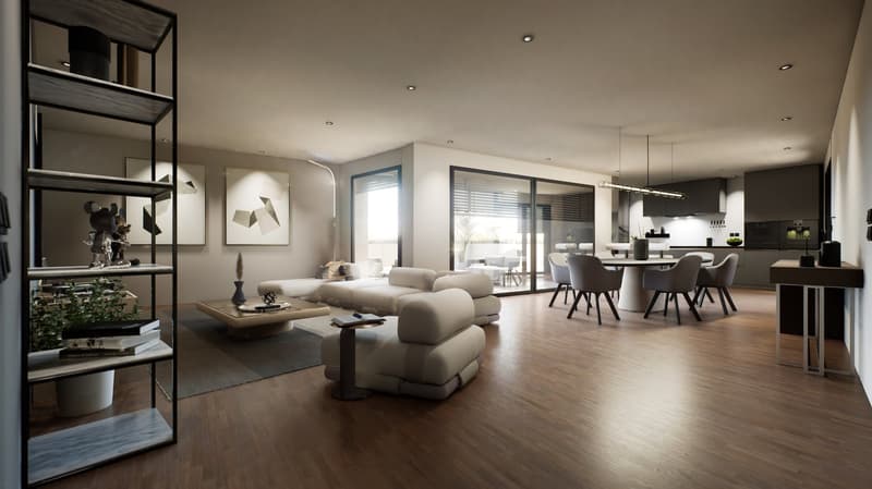 Eleganti grandi  appartamento di 4.5 locali a Viganello con piscina, zona relax e garage (5)