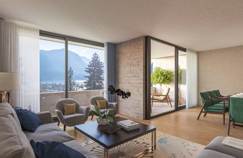 ULTIMO  APPARTAMENTO MASSAGNO 4.5 LOCALI CON GIARDINO (4)