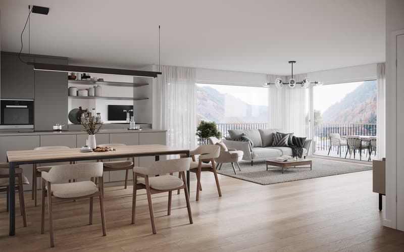 Exklusive 3.5 Zimmer Neubauwohnung mit grosszügigem Balkon - 117m2 - CHF 760'000.00 (4)