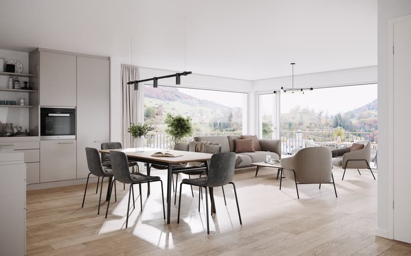 Exklusive 3.5 Zimmer Neubauwohnung mit grosszügigem Gartenanteil - 117m2 - CHF 720'000.00 (10)