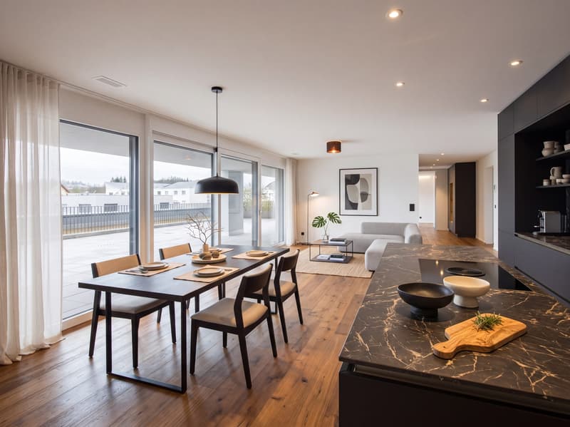 3-Zimmer-Terrassenwohnung mit 132 m² Terrasse in Emmen (1)