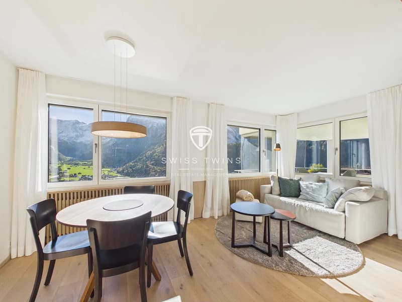 Wohnen, wo andere Ferien machen - möblierte 3.5-Zimmer-Wohnung mit Bergsicht in Engelberg (9)