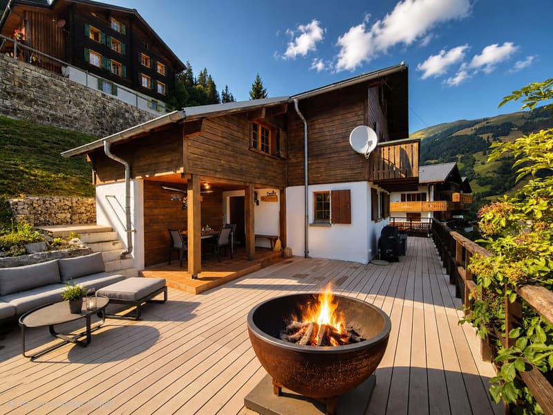 Ferienhaus mit Logenplatz in den Bündner Bergen (1)