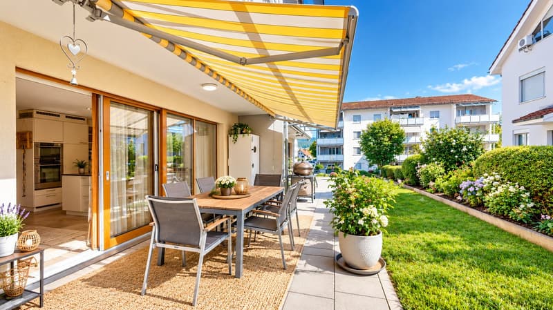 Wohnen im Grünen: Charmante 3½-Zimmer-Wohnung mit grossem Garten (2)