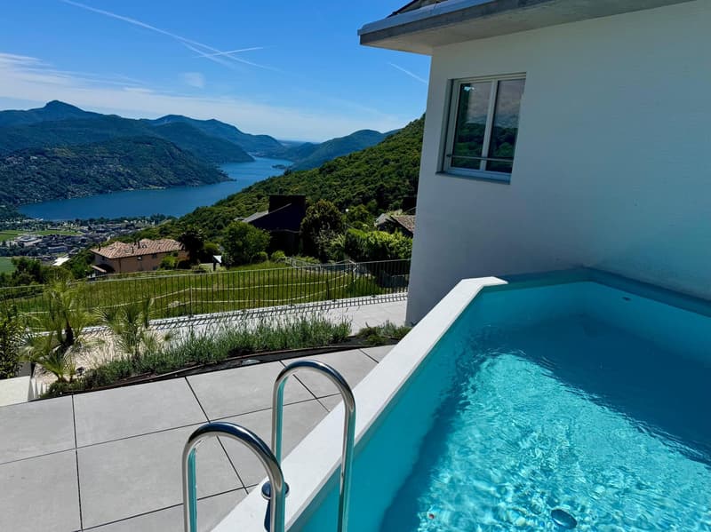 Cademario – Esclusiva villa con piscina e spettacolare vista lago (3)