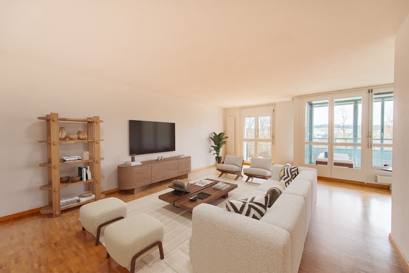 Wohnen mit Komfort: eigene Waschmaschine, grosser Balkon & viel Platz (4)