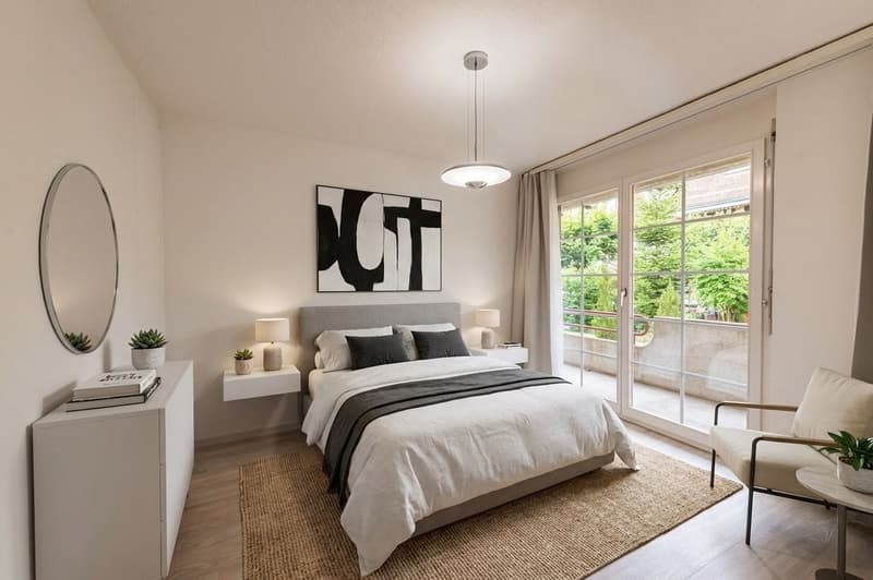 Attraktive Hochparterre-Wohnung mit Cheminée und viel Stauraum (9)