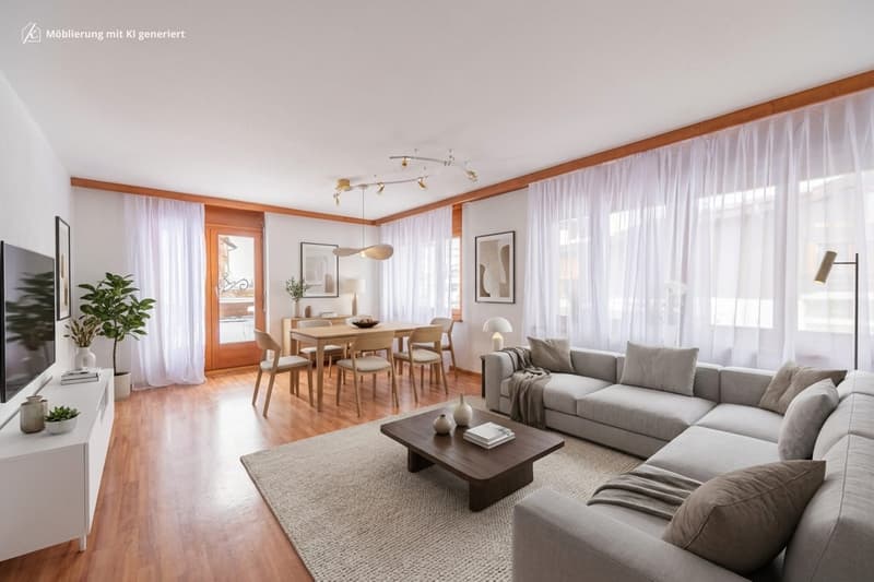 Wohnen mit Bergpanorama - 4.5-Zimmer-Wohnung mit einzigartiger Terrasse (2)