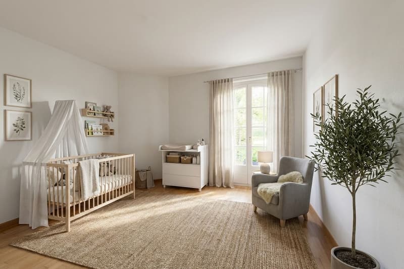 Modernes Zuhause mit Cheminée & privatem Gartenanteil (8)