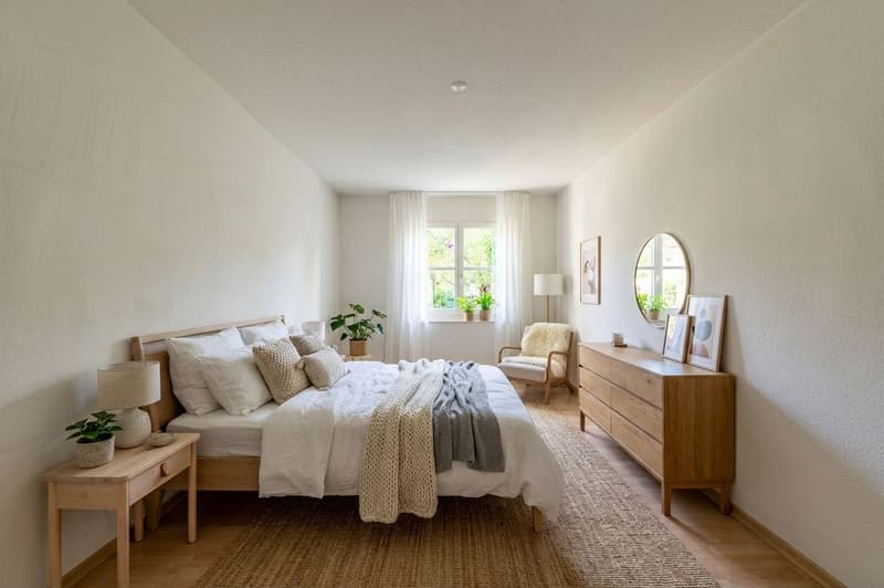 Attraktive Gartenwohnung mit Cheminée und privatem Gartenanteil (6)