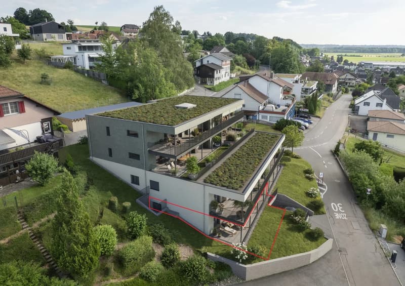 Ihr Zuhause mit Panoramablick - 3.5-Zimmer-Erdgeschosswohnung mit grosszügiger Terrasse (1)
