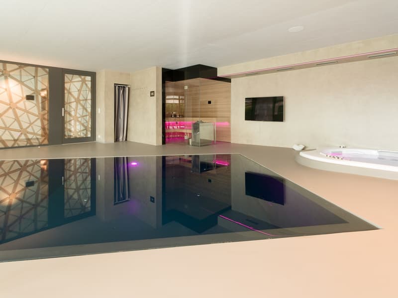Indoorpool mit Gegenstromanlage