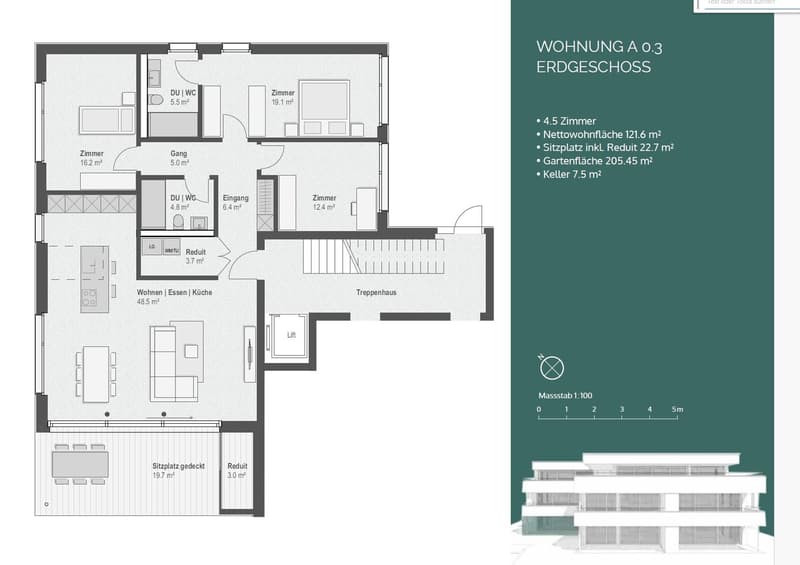 4,5-Zimmer-Spitzenwohnung in bester Lage mit interessanten Aussichten ! (10)
