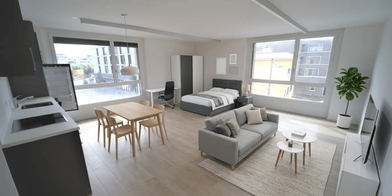 Appartement meublé moderne de 1 pièce au cœur de Delémont (1)