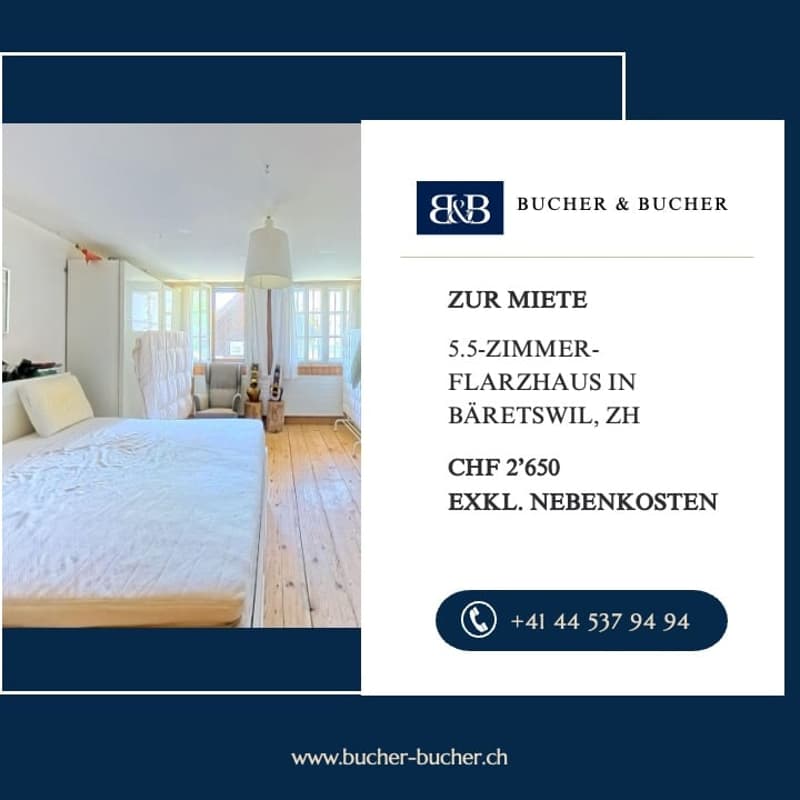 Charmantes 5.5-Zimmer-Flarzhaus in Bäretswil (1)