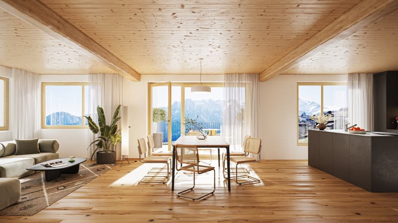 NEUBAU: 4.5-Zimmerwohnung in umgebautem Stall in Flerden (3)