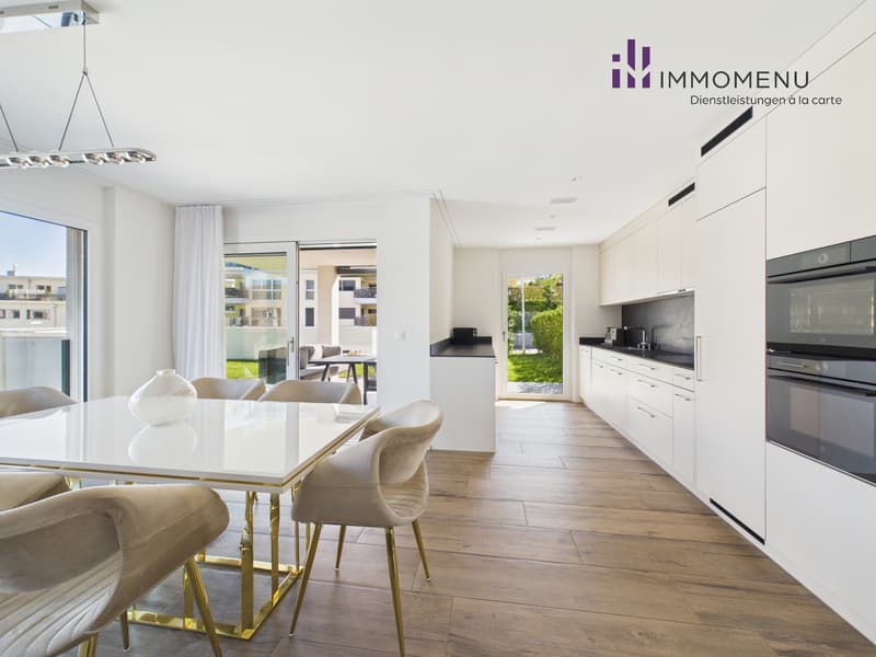 Moderne 4.5-Zimmer-Maisonettewohnung mit Süd-Garten und Bergsicht (5)