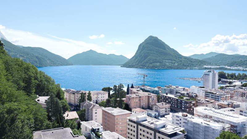 Lussuoso attico a Castagnola con grande terrazza e vista lago (3)