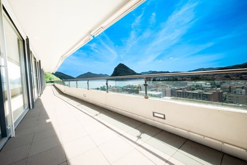 Lussuoso attico a Castagnola con grande terrazza e vista lago (6)