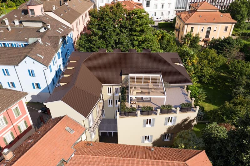 Nuovo attico nel cuore di Bellinzona con terrazza panoramica (8)