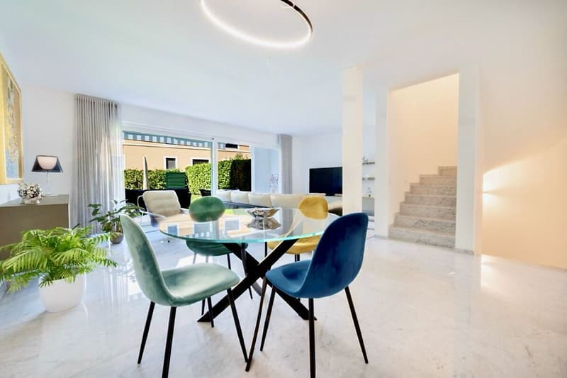 Elegante maisonnette avec double jardin à Montagnola (4)