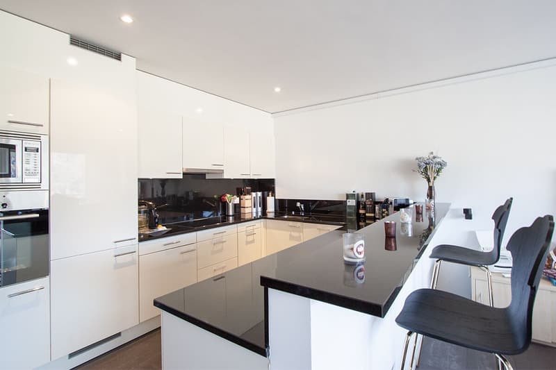 Modern apartment in a residence with swimming pool, sauna, and gym. (2)