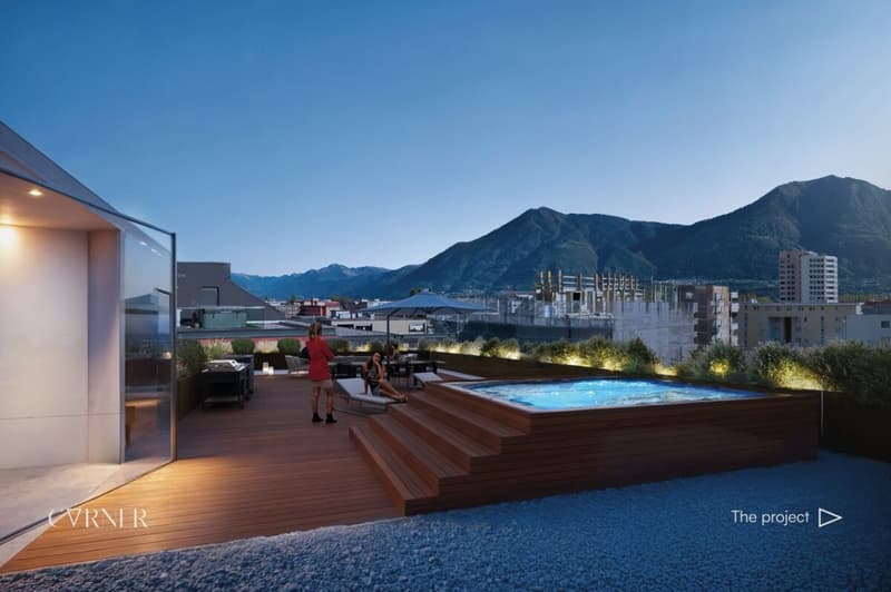 Attico 5.5 locali con grande terrazza - Nuova Residenza Corner (1)