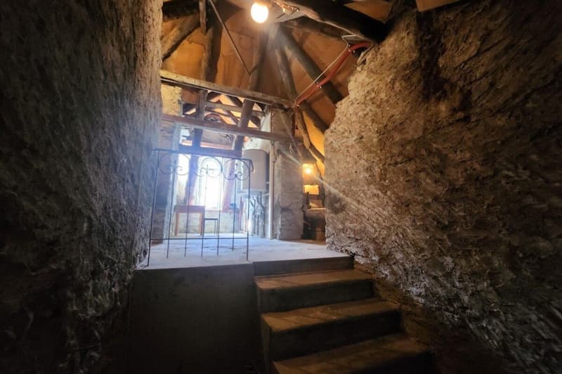 Historic multi-family house with rustic building in the heart of Avegno (11)