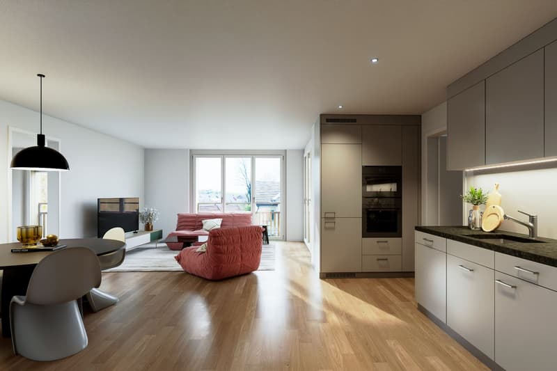 Stilvolle 3.5-Zimmer-Wohnung mit Balkon (1)