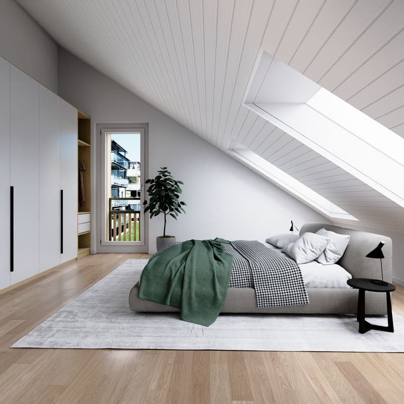 Dachwohnung mit Bergkulisse: 2.5 Zimmer, erweiterbar auf 3.5 Zimmer (3)