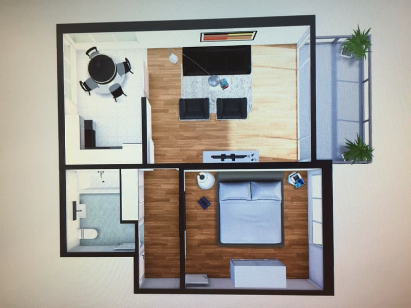 (Reserviert) 2.5 Zimmer Whg. mit Balkon und toller Seesicht in Feusisberg (8)
