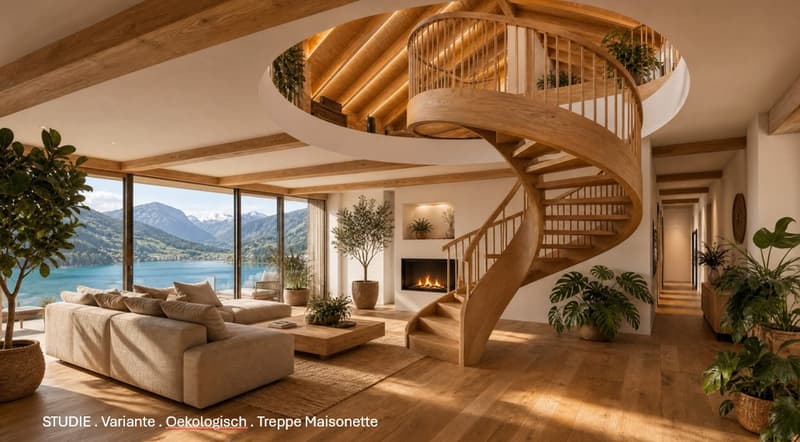 Seewohnung in Gersau – ca. 200 m² auf 2 Etagen, Maisonette-Potenzial, Seezugang (9)