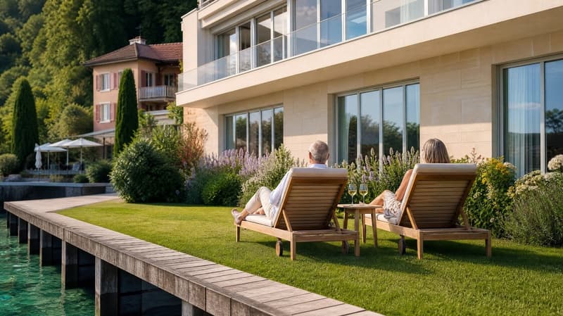 Seewohnung in Gersau/Schwyz direkt am See – ca. 200 m² auf 2 Etagen, Parterrewohnung mit Seezugang (3)