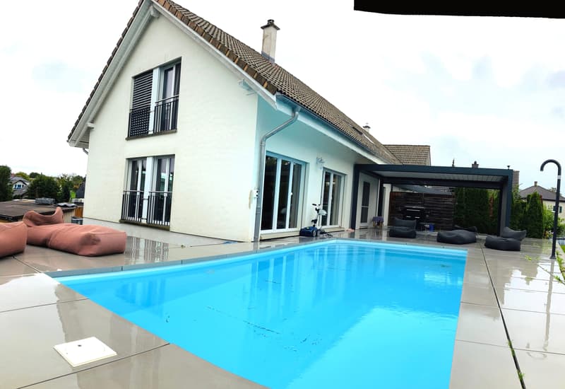 5.5-Zimmer Eckhaus mit Pool - modern wohnen in Neuwilen (2)