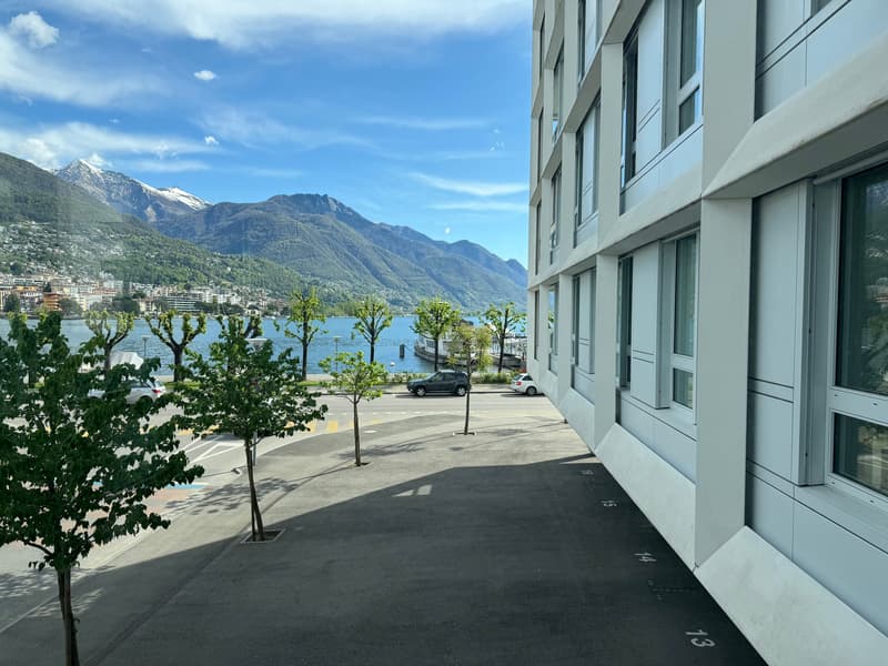 Moderno appartamento arredato con vista lago a Locarno (8)