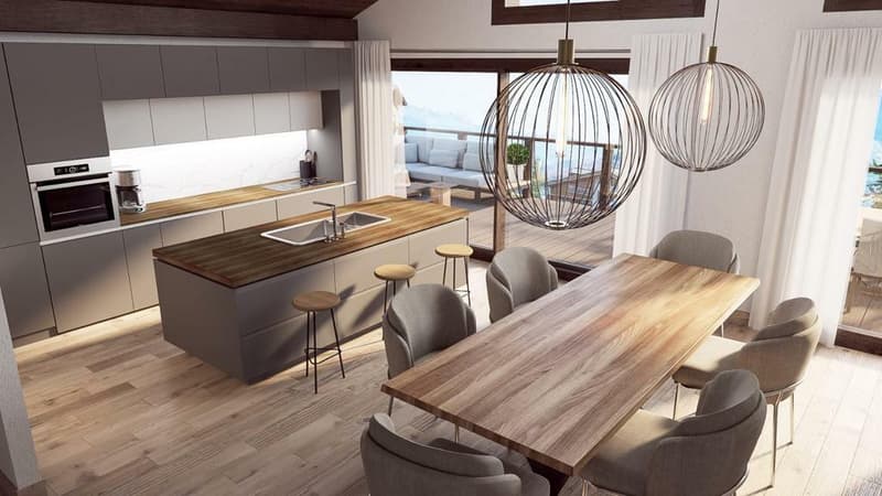 Chalet neuf dans un cadre unique proche de toutes les commodités avec (2)