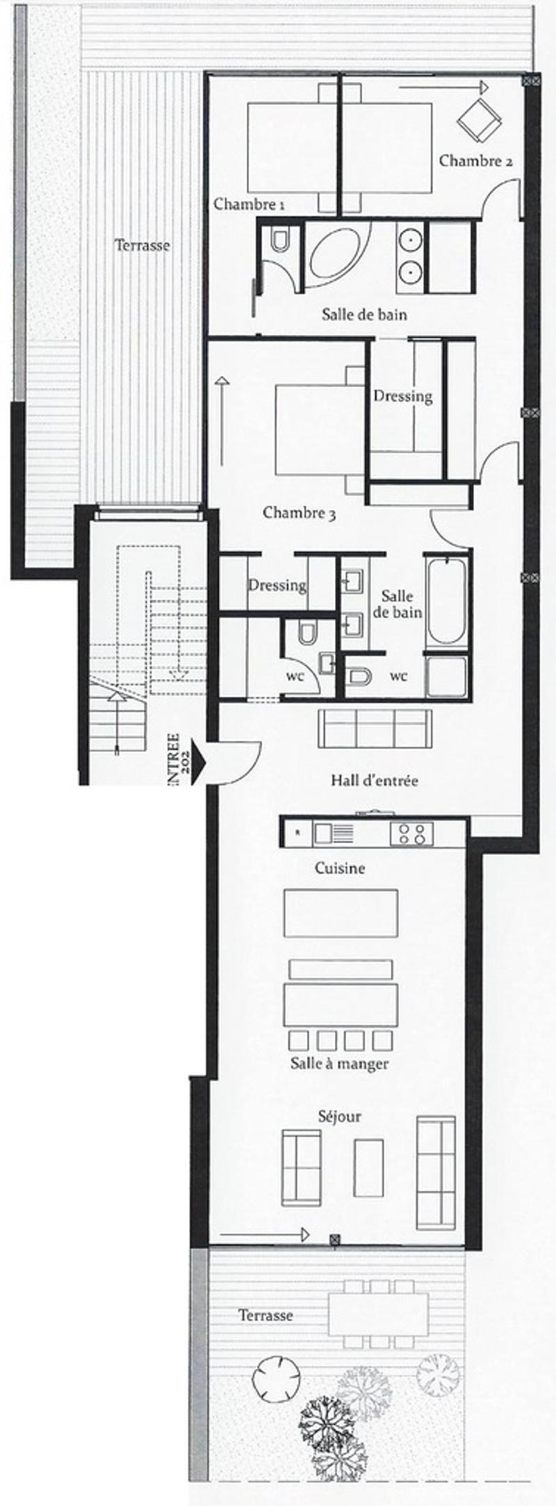Appartement spacieux 4pces et demi Résidences Rosablanche - Siviez (8)